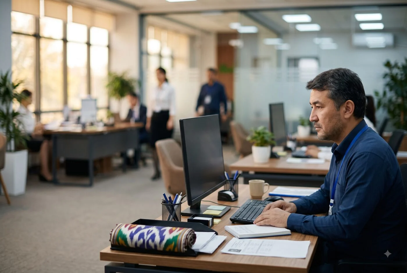 A credit officer reviewing an application